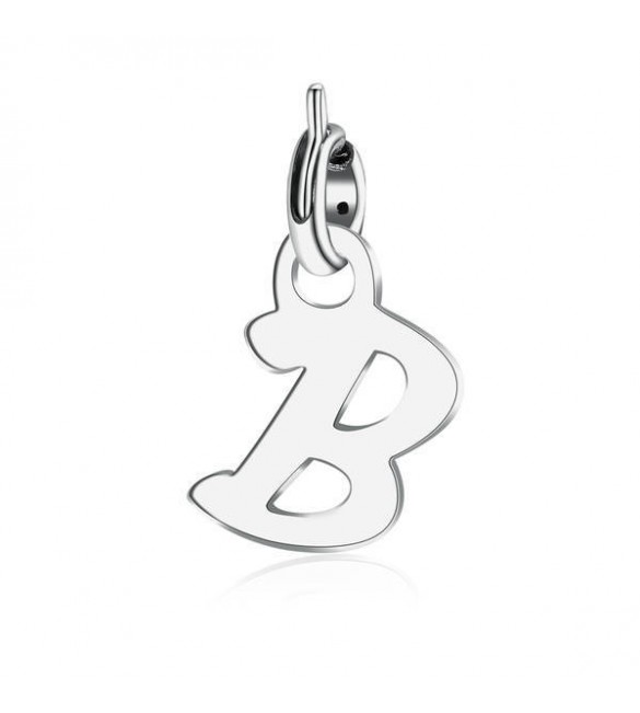 Charm donna gioielli Sagapò Letters in acciaio 316L lettera Bslt1b