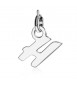 Charm donna gioielli Sagapò Letters in acciaio 316L lettera H slt1h