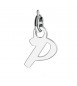 Charm donna gioielli Sagapò Letters in acciaio 316L lettera P slt1p