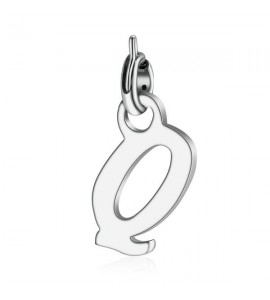 Charm donna gioielli Sagapò Letters in acciaio 316L lettera Q slt1q