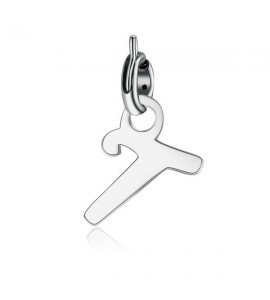 Charm donna gioielli Sagapò Letters in acciaio 316L lettera T slt1t