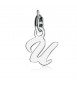 Charm donna gioielli Sagapò Letters in acciaio 316L lettera U slt1u