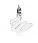 Charm donna gioielli Sagapò Letters in acciaio 316L lettera W slt1w