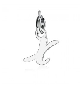 Charm donna gioielli Sagapò Letters in acciaio 316L lettera X slt1x