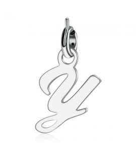 Charm donna gioielli Sagapò Letters in acciaio 316L lettera Y slt1y