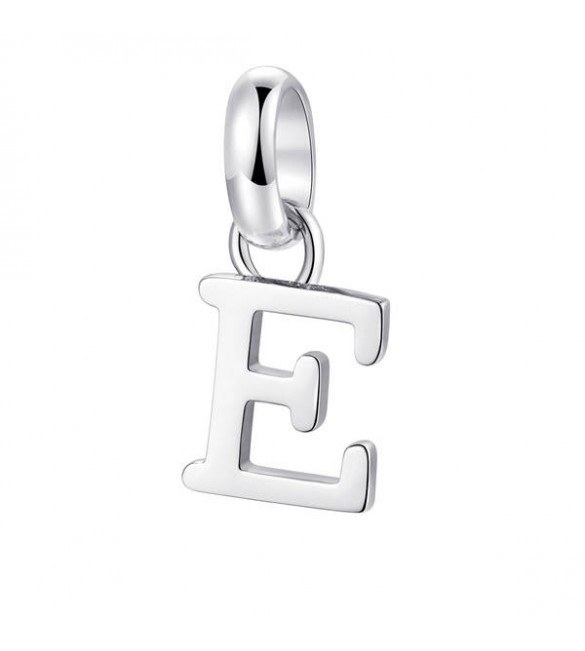 Charm gioielli Brosway Très Jolie in acciaio 316L Lettera E btjm198