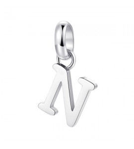 Charm gioielli Brosway Très Jolie in acciaio 316L Lettera N btjm207