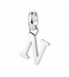 Charm gioielli Brosway Très Jolie in acciaio 316L Lettera N btjm207