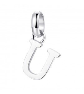 Charm gioielli Brosway Très Jolie in acciaio 316L Lettera U btjm214