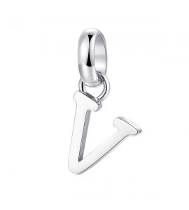 Charm gioielli Brosway Très Jolie in acciaio 316L Lettera V btjm215