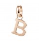 Charm gioielli Brosway Très Jolie in acciaio 316L pvd oro rosa lettera B btjm221