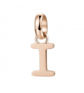 Charm gioielli Brosway Très Jolie in acciaio 316L pvd oro rosa lettera I btjm228