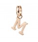 Charm gioielli Brosway Très Jolie in acciaio 316L pvd oro rosa lettera M btjm232