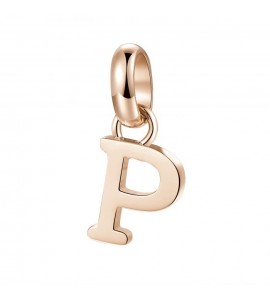 Charm gioielli Brosway Très Jolie in acciaio 316L pvd oro rosa lettera P btjm235