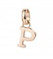 Charm gioielli Brosway Très Jolie in acciaio 316L pvd oro rosa lettera P btjm235