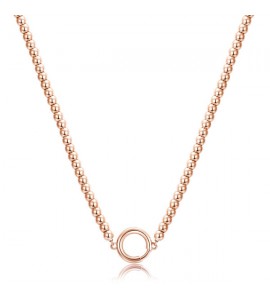 Collana Brosway base per Charm Très Jolie in acciaio pvd oro rosa Sfere bct56