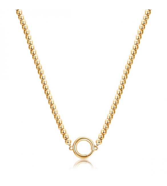 Collana Brosway base per Charm Très Jolie in acciaio pvd oro Sfere bct55