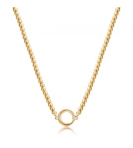 Collana Brosway base per Charm Très Jolie in acciaio pvd oro Sfere bct55