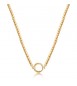 Collana Brosway base per Charm Très Jolie in acciaio pvd oro Sfere bct55