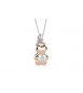 Collana Ciondolo Orsetto azzurro portami con te Gioielli Nanan in argento nan0392