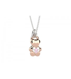 Collana Ciondolo Orsetto rosa portami con te Gioielli Nanan in argento nan0391