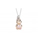 Collana Ciondolo Orsetto rosa portami con te Gioielli Nanan in argento nan0391