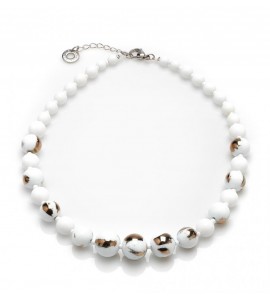 Collana donna gioielli Antica Murrina Flowing Drop basic bianco cob01a01