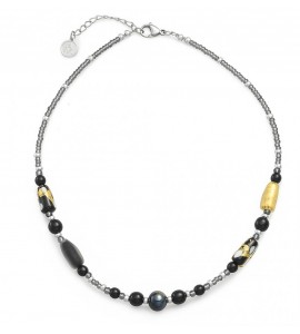 Collana donna gioielli Antica Murrina Gabrielle easy Nero cob47a14