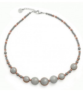 Collana donna gioielli Antica Murrina Mademoiselle Grigio cob54a12