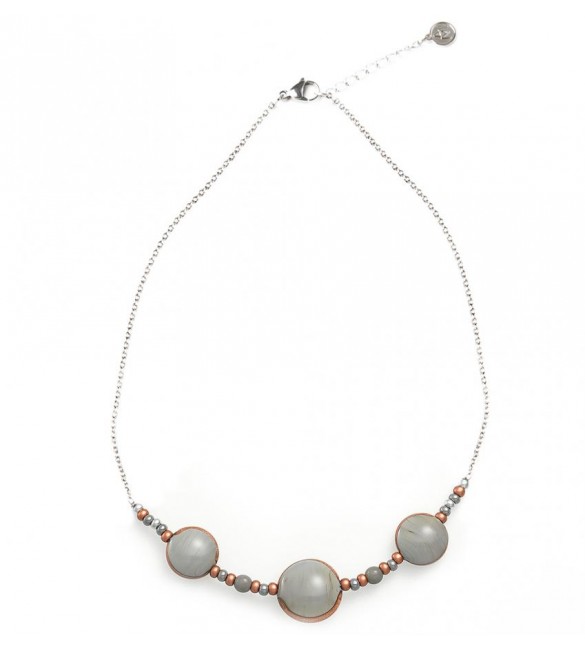 Collana donna gioielli Antica Murrina Mademoiselle Grigio Easy cob55a12