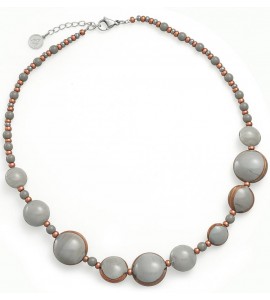 Collana donna gioielli Antica Murrina Mademoiselle Top Grigio cob53a12