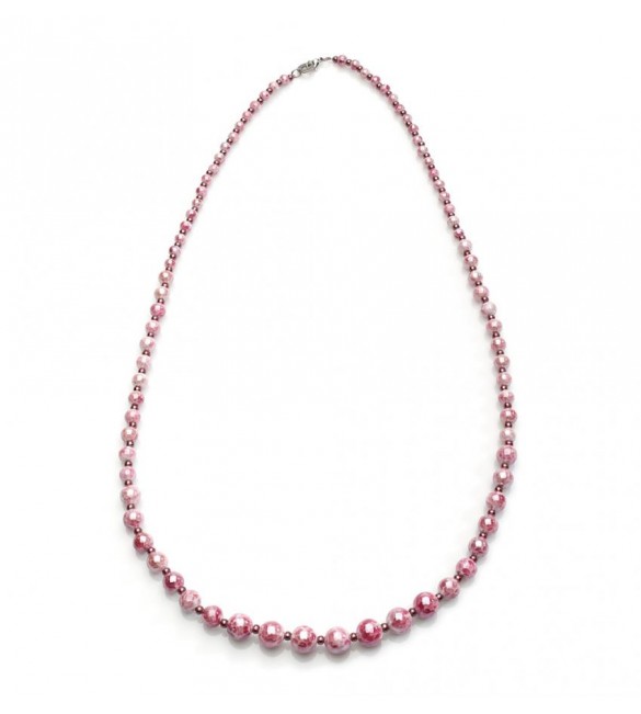 Collana donna gioielli Antica Murrina Perleadi lunga Rosato coa25a03