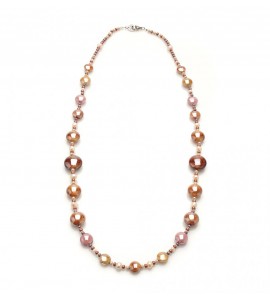 Collana donna gioielli Antica Murrina Twilight lunga Rosato bronzo cob12a33