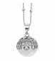 Collana donna gioielli Boccadamo Angelomio con ciondolo sonoro e stelle traforate tr-gr03b