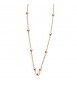 Collana donna gioielli Boccadamo Je Suis a sfere in bronzo placcato oro rosa xgr111rs