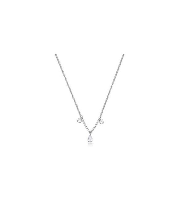 Collana Donna Gioielli Brosway Affinity in acciaio con zirconi bff178