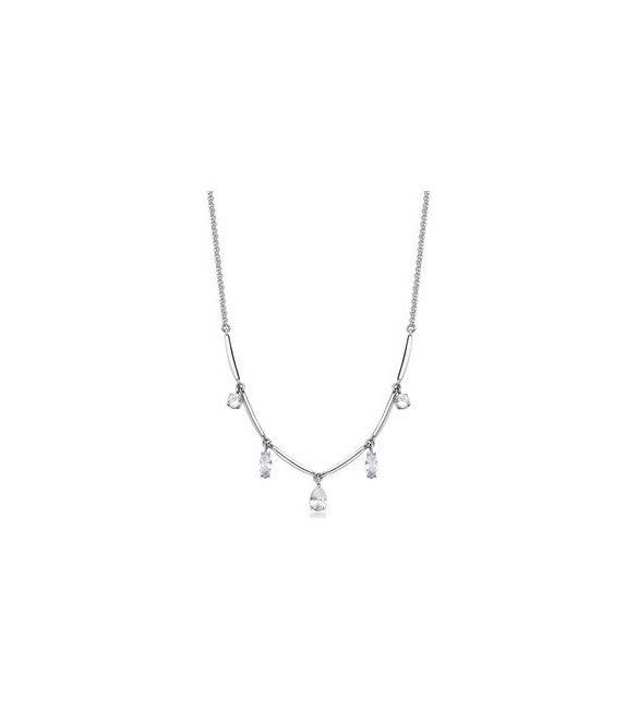 Collana Donna Gioielli Brosway Affinity in acciaio con zirconi bff180