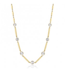 Collana Donna Gioielli Brosway Affinity in acciaio pvd oro con cristalli iris bff159
