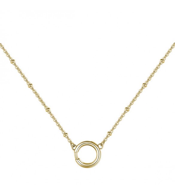 Collana donna gioielli Brosway base per Charm Très Jolie in acciaio pvd oro mm 430 bct42