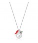 Collana donna gioielli Brosway Chakra in acciaio 316L con Elefante e smalto rosso bhkl07