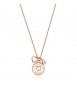 Collana donna gioielli Brosway Chakra in acciaio 316L pvd oro rosa con Cuore e cristalli crystal bhkl04