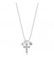 Collana Donna Gioielli Brosway Chakra in acciaio con Croce e cristalli crystal bhkn060
