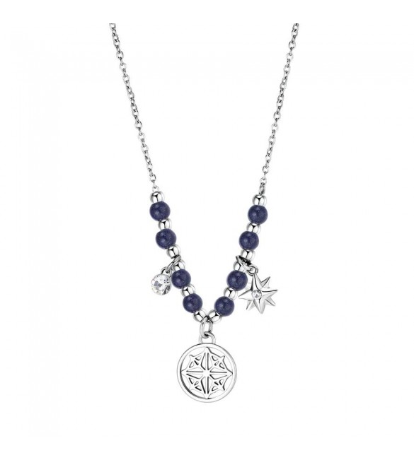 Collana Donna Gioielli Brosway Chakra in acciaio con Rosa dei Venti bhkl15