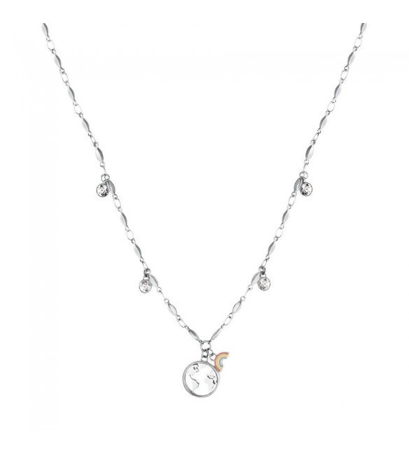 Collana Donna Gioielli Brosway Chakra in acciaio Mondo bhkn062