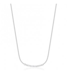 Collana Donna Gioielli Brosway Desideri in acciaio con zirconi bianchi Amicizia bein006