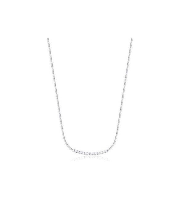 Collana Donna Gioielli Brosway Desideri in acciaio con zirconi bianchi Amicizia bein006