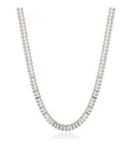 Collana Donna Gioielli Brosway Desideri in acciaio dorato con zirconi bianchi bein019