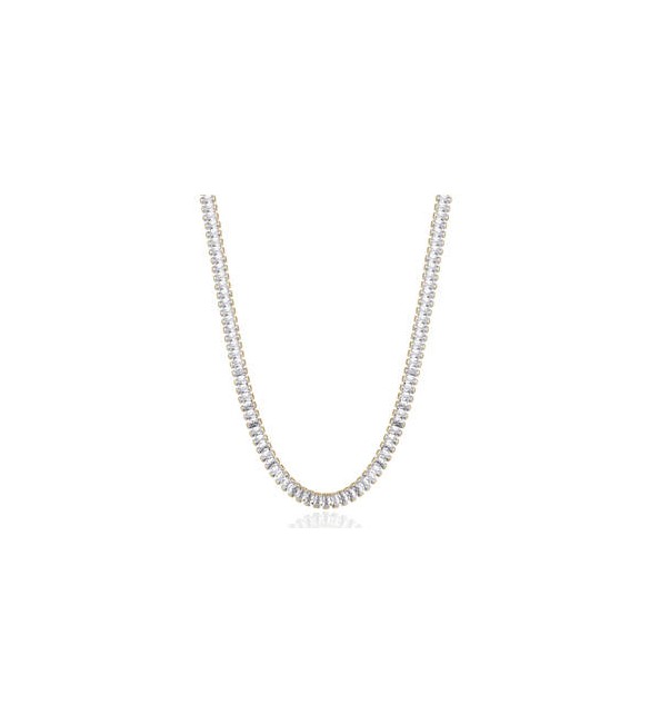 Collana Donna Gioielli Brosway Desideri in acciaio dorato con zirconi bianchi bein019