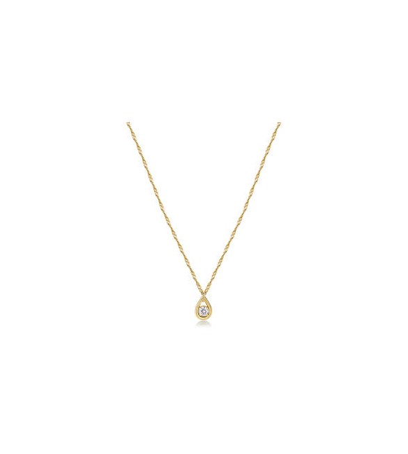 Collana Donna Gioielli Brosway Ribbon in acciaio dorato e cristallo bbn30