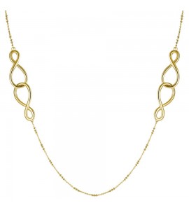 Collana Donna Gioielli Brosway Ribbon in acciaio pvd oro lunga bbn20